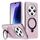 Per Redmi 14C 4G Custodia per telefono con supporto MagSafe satinato (rosa) Per Redmi 14C 4G Custodia per telefono con supporto MagSafe satinato (rosa)