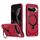 Per Google Pixel 9 Pro Custodia per telefono con supporto MagSafe satinato (rosso) Per Google Pixel 9 Pro Custodia per telefono con supporto MagSafe satinato (rosso)