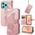 Custodia per telefono in pelle goffrata con motivo a farfalla e fiori per Honor 400 Lite (oro rosa) Custodia per telefono in pelle goffrata con motivo a farfalla e fiori per Honor 400 Lite (oro rosa)