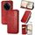 Per Realme 14 Pro+ Custodia per telefono in pelle magnetica pressata a griglia cubica (rosso) Per Realme 14 Pro+ Custodia per telefono in pelle magnetica pressata a griglia cubica (rosso)