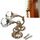1 paio di ganci da parete con decorazione per tende e fiori in cristallo vintage (bronzo) 1 paio di ganci da parete con decorazione per tende e fiori in cristallo vintage (bronzo)