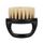 3 PCS Men Ring Design Portable Boar Brush Pennello da barba per pulizia taglio di capelli in ABS nero (bianco)