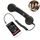 Ricevitore del telefono cellulare anti-radiazioni per telefono cellulare retrò da 3,5 mm con microfono (nero) Ricevitore del telefono cellulare anti-radiazioni per telefono cellulare retrò da 3,5 mm con microfono (nero)