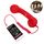 Ricevitore del telefono cellulare anti-radiazioni per telefono cellulare retrò da 3,5 mm con microfono (rosso) Ricevitore del telefono cellulare anti-radiazioni per telefono cellulare retrò da 3,5 mm con microfono (rosso)