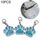 10 PCS Smalto Cat Dog Bear Paw Stampe Stampe Key Catena per gioielli