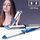 Ferro per bigodino per capelli in titanio 2 in 1 (blu)