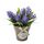 Erba di fiori finti con fiori artificiali in vaso di plastica per la decorazione rustica della fattoria del giardino (viola) Erba di fiori finti con fiori artificiali in vaso di plastica per la decorazione rustica della fattoria del giardino (viola)
