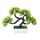 Simulazione Benvenuto Pine Decoration Desktop Decoration (Giallo)