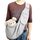 Borsa diagonale regolabile per gite in animali domestici (grigia)