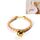 Collare a campana regolabile per animali domestici regolabile in pelle PU, collare semplice per cani e gatti, misura: S 20-25 cm (oro) Collare a campana regolabile per animali domestici regolabile in pelle PU, collare semplice per cani e gatti, misura: S 20-25 cm (oro)