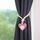 A005 Fibbia per tende in nappa perforata con fascia magnetica in cotone e lino (rosa) A005 Fibbia per tende in nappa perforata con fascia magnetica in cotone e lino (rosa)