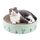 Letto giocattolo per affilare gli artigli del gatto ondulato rotondo, colore: verde 36x36x8cm Letto giocattolo per affilare gli artigli del gatto ondulato rotondo, colore: verde 36x36x8cm