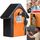 Cassetta di sicurezza per armadietto a muro con password a forma di capanna, cassetta di sicurezza, con 1 chiave (arancione) Cassetta di sicurezza per armadietto a muro con password a forma di capanna, cassetta di sicurezza, con 1 chiave (arancione)