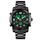 SKMEI 1642 Vuota elettronica luminosa a tre volte, orologio elettronico di supporto (nero) SKMEI 1642 Vuota elettronica luminosa a tre volte, orologio elettronico di supporto (nero)