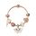 MGZ03 GOLD GOLD AMORE CUORE BLOCCO Blocco decorativo Braccialetto decorativo, lunghezza: 20 cm MGZ03 GOLD GOLD AMORE CUORE BLOCCO Blocco decorativo Braccialetto decorativo, lunghezza: 20 cm