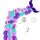5011 Birthday Party Decorazione 12 pollici Mermaid Tail Latex Balloon set (viola)
