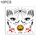 10 PZ Adesivi per il trasferimento dell'acqua Bambini Cartoon Cartoon Halloween Adesivi per tatuaggi divertenti Decorazione horror Adesivi volti (FK-008)