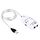 Interfaccia USB Cavo Guitar Link Registrazione PC / MAC (bianco)