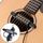 Pickup per chitarra con foro libero con cavo (nero)
