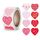 10 PCS Roll Pack Valentine Day Heart Love Sticker Etichetta autoadesiva, Dimensioni: 2.5 cm / 1 pollice (A-260)