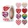 10 pz Roll Pack Valentine Day Heart Love Sticker Etichetta autoadesiva, Dimensioni: 2.5 cm / 1 pollice (A-263)