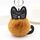 Portachiavi in peluche con pompon soffice palla di pelliccia di coniglio testa di gatto giocattolo bambola (giallo) Portachiavi in peluche con pompon soffice palla di pelliccia di coniglio testa di gatto giocattolo bambola (giallo)