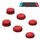 Copri pulsante sinistro + destro del cappuccio del bilanciere del gamepad per interruttore (rosso) Copri pulsante sinistro + destro del cappuccio del bilanciere del gamepad per interruttore (rosso)