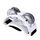 Campanello Cajon a percussione in alluminio, dimensioni: 10 x 8 x 4 cm (bianco) Campanello Cajon a percussione in alluminio, dimensioni: 10 x 8 x 4 cm (bianco)