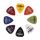 Plettri per chitarra elettrica Alice 50 PCS ABS, consegna a colori casuali, superficie: smerigliata, dimensioni: 0,81 mm Plettri per chitarra elettrica Alice 50 PCS ABS, consegna a colori casuali, superficie: smerigliata, dimensioni: 0,81 mm