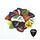 Plettri per chitarra elettrica Alice 50 PCS ABS, consegna a colori casuali, superficie: smerigliata, dimensioni: 1,5 mm Plettri per chitarra elettrica Alice 50 PCS ABS, consegna a colori casuali, superficie: smerigliata, dimensioni: 1,5 mm