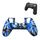 Custodia protettiva in silicone antiscivolo per Sony PS4 (nero blu)
