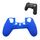 Custodia protettiva in silicone antiscivolo per Sony PS4 (blu)