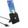 Rocketek CR319 USB 2.0 Smart Card / Lettore di schede SIM 2 in 1