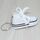 2 PCS Mini Simulation Canvas Shoes Sneaker Portachiavi ciondolo (bianco)