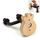 Gancio da parete in legno originale per chitarra ukulele con venature del legno Gancio da parete in legno originale per chitarra ukulele con venature del legno