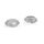 Tappi impugnatura 2 PCS Diamond Texture Games per PS5 (Clear White)