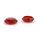 2 PCS Diamond Texture Games Grip Caps per PS5 (rosso)