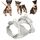 Cinturino pettorale per cani color macaron con cinturino in PVC per animali domestici, taglia: XS (grigio) Cinturino pettorale per cani color macaron con cinturino in PVC per animali domestici, taglia: XS (grigio)