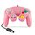2 PCS Controller a vibrazione a punto singolo regolatore cablato per Nintendo NGC / Wii, Colore del prodotto: rosa 2 PCS Controller a vibrazione a punto singolo regolatore cablato per Nintendo NGC / Wii, Colore del prodotto: rosa