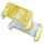2 PCS Gamepad Grip Cover Case per Nintendo Switch Lite (Giallo)