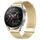 Per Huawei Watch3 Pro New Milan doppio cinturino in maglia di acciaio magnetico (oro) Per Huawei Watch3 Pro New Milan doppio cinturino in maglia di acciaio magnetico (oro)
