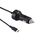 Adattatore per caricabatteria da auto da viaggio USB-C / Type-C per Nintendo Switch 2.4A, lunghezza cavo: 2 m (nero) Adattatore per caricabatteria da auto da viaggio USB-C / Type-C per Nintendo Switch 2.4A, lunghezza cavo: 2 m (nero)
