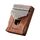 21 tono Acacia Wood Thumb Piano Kalimba Strumenti musicali (caffettiera)