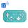 8bitdo Lite Mini Gamepad Bluetooth portatile per interruttore / PC (blu)