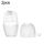 2 pezzi L-03-01 Face Ice Apparatus Massage Ice Roller Beauty Makeup Silicone Face Ice Tray (Glacier White With Hole) 2 pezzi L-03-01 Face Ice Apparatus Massage Ice Roller Beauty Makeup Silicone Face Ice Tray (Glacier White With Hole)