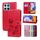Per Honor X8 5G/Play6C 5G/X6 4G/X6S/70 Lite Custodia per telefono in pelle sintetica con vibrazione in rilievo rosa (rosso) Per Honor X8 5G/Play6C 5G/X6 4G/X6S/70 Lite Custodia per telefono in pelle sintetica con vibrazione in rilievo rosa (rosso)