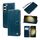 Per Samsung Galaxy S23+ 5G Custodia per telefono in pelle con trama cerata ad olio (blu) Per Samsung Galaxy S23+ 5G Custodia per telefono in pelle con trama cerata ad olio (blu)