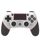 Gamepad gommato Bluetooth wireless per PS4 (bianco rosso)