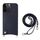 Per iPhone 14 Pro Fish Tail Card Slot PU + Custodia per telefono in TPU con cordino lungo (blu scuro) Per iPhone 14 Pro Fish Tail Card Slot PU + Custodia per telefono in TPU con cordino lungo (blu scuro)