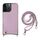 Per iPhone 14 Pro Fish Tail Card Slot PU + Custodia per telefono in TPU con cordino lungo (viola) Per iPhone 14 Pro Fish Tail Card Slot PU + Custodia per telefono in TPU con cordino lungo (viola)